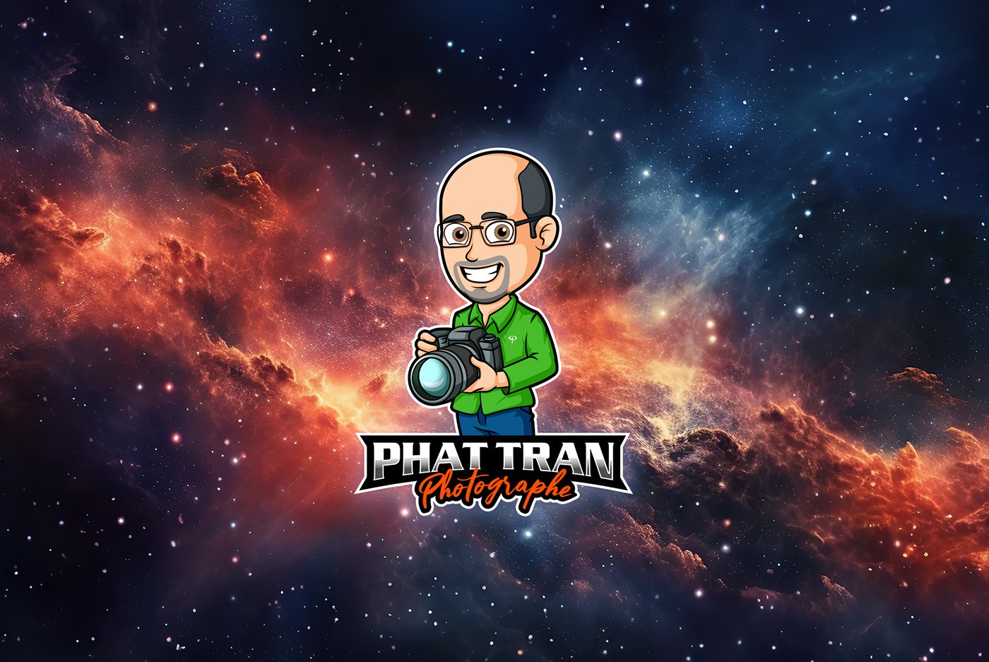 logo cartoon photographe espace